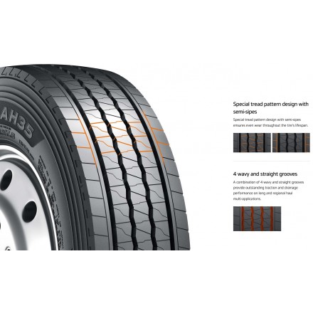 Anvelope VARA 245/70 R19.5 136/134M HANKOOK AH35