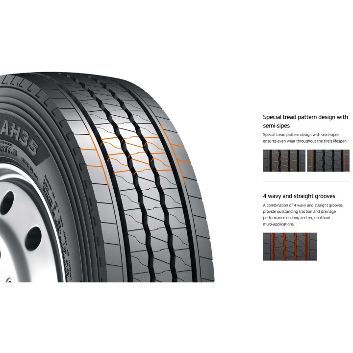 Anvelope VARA 245/70 R19.5 136/134M HANKOOK AH35