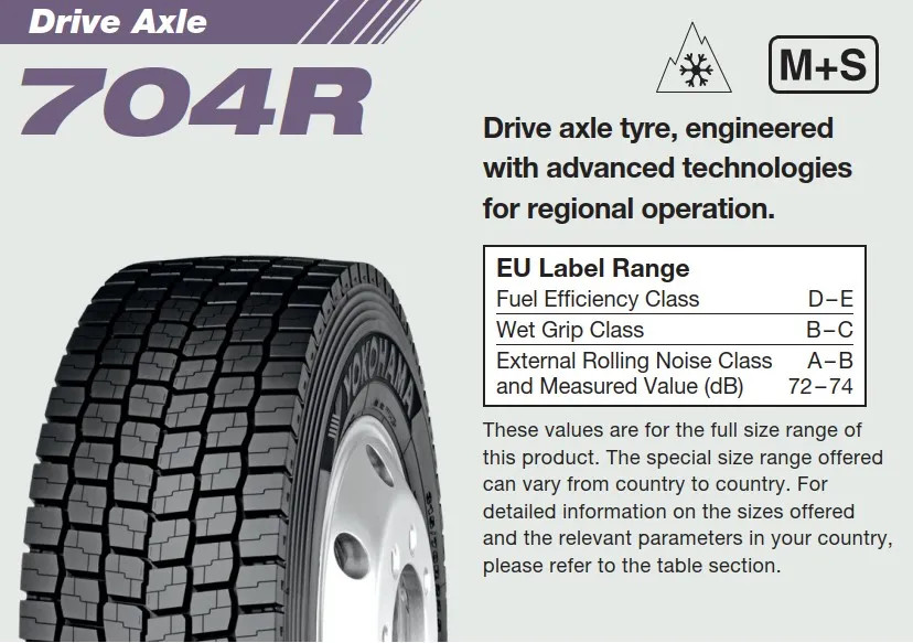Anvelope VARA 315/70 R22.5 154L YOKOHAMA 704R